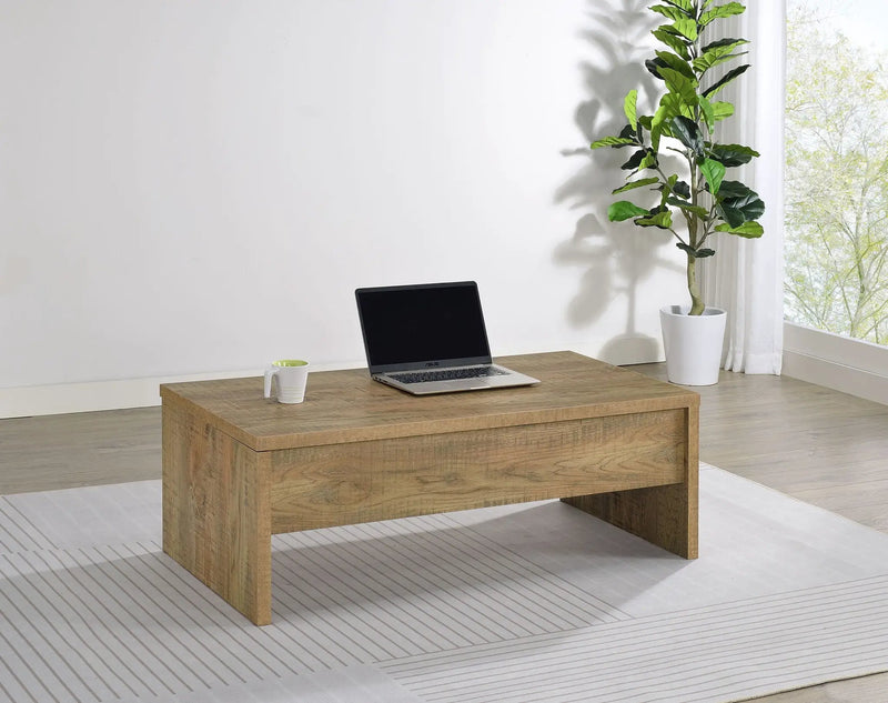 Canoga Engineered Wood Lift Top Cocktail Coffee Table Mango by Unique Piece Furniture