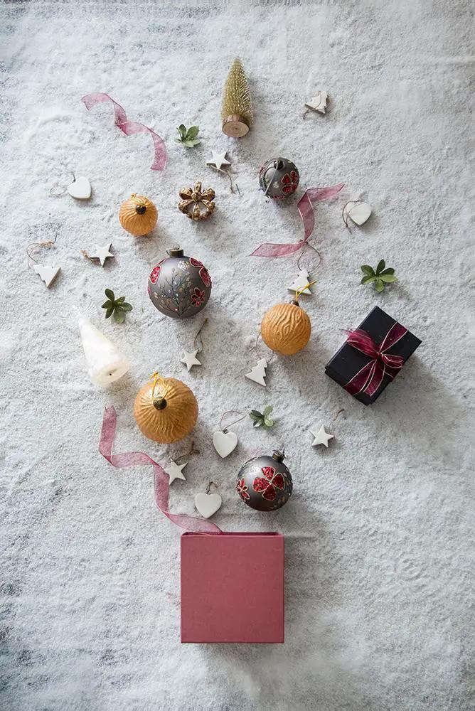 Glass Decorative Hanging Ball Christmas Tree Ornaments For Holiday Party Decorations by HouseOfZazla