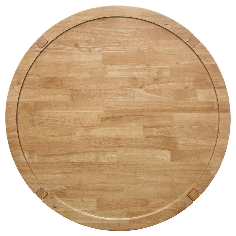Camillo Round Solid Wood Coffee Table Maple Brown by Unique Piece Furniture