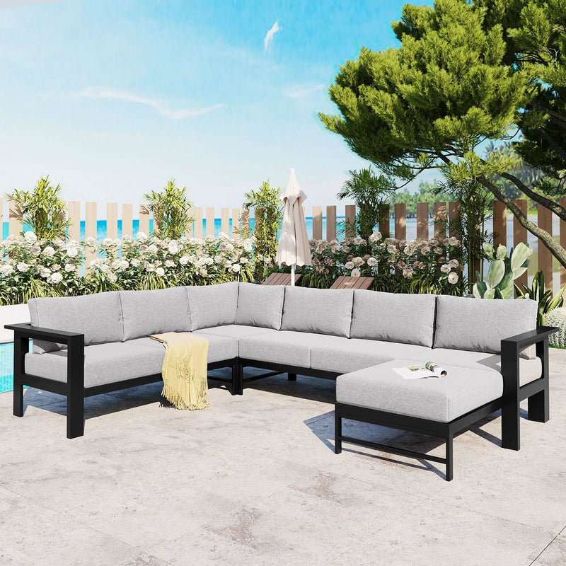 U_Style U-Shaped Outdoor Sectional Sofa Set by HouseOfZazla
