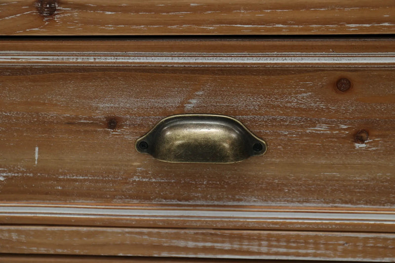 Rustic Wooden Storage Cabinet with Decorative Cutout Door & 3 Drawers by HouseOfZazla