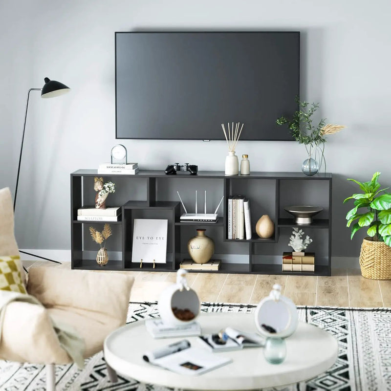 Asymmetrical Display Shelf & Bookcase, 5 Tier by HouseOfZazla