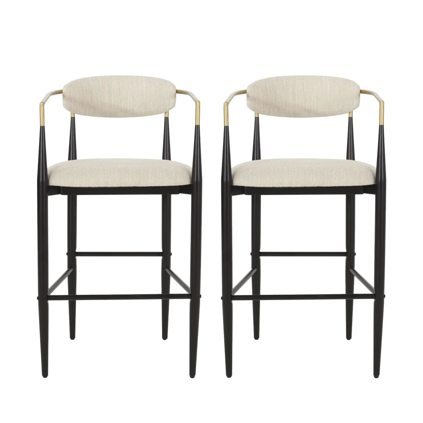 Upholstered Bar Stools With Backs For Kitchen Island (Set of 2) by HouseOfZazla