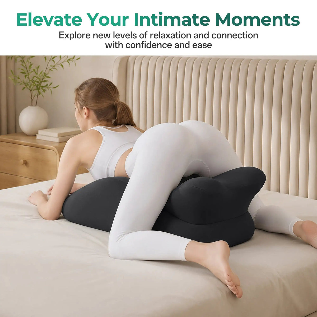 27° Ergonomic Memory Foam Support Pillow for Couples by HouseOfZazla