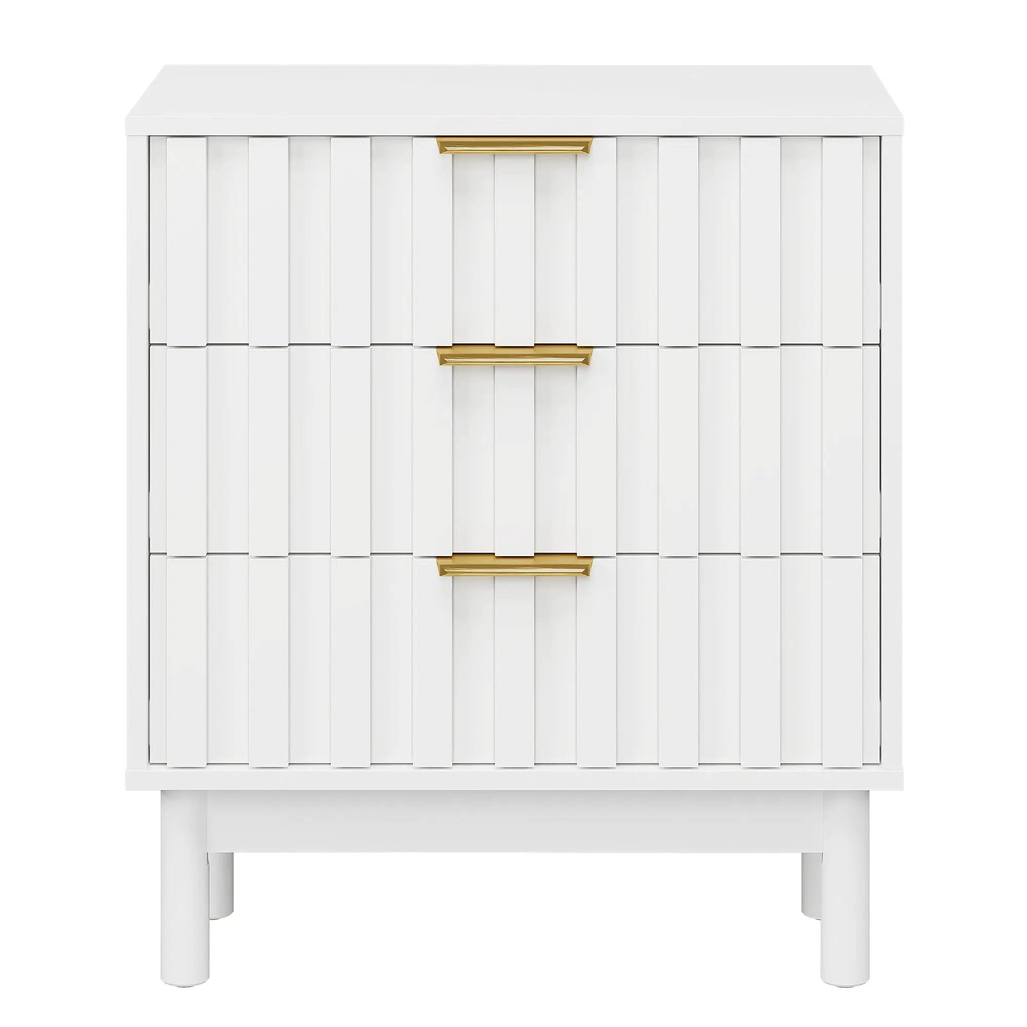 3 Drawer Dresser with Fluted Panel Design by HouseOfZazla