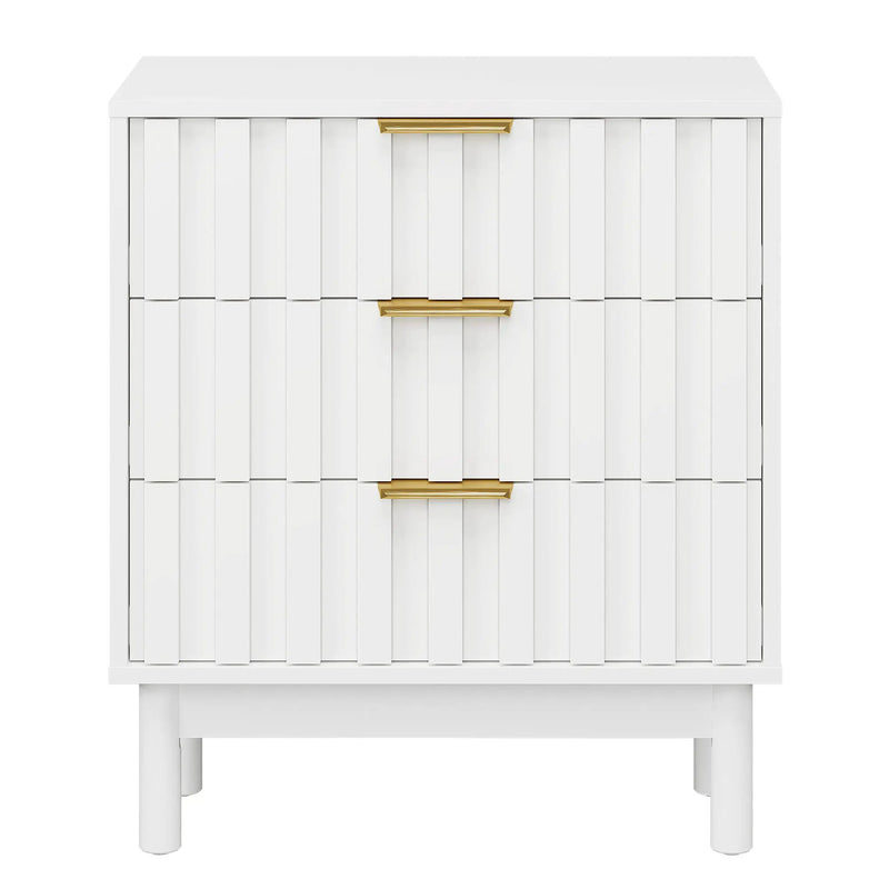 3 Drawer Dresser with Fluted Panel Design by HouseOfZazla