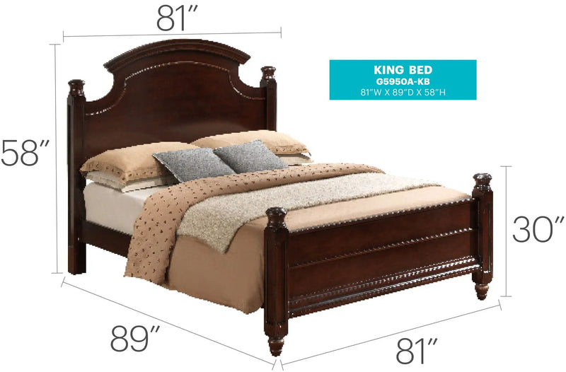 Bed Hand Carved Traditional by Unique Piece Furniture