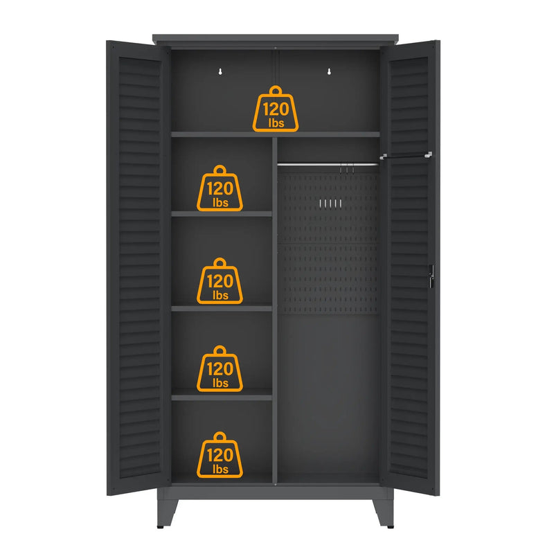 73'' Tall Metal Tool Storage Cabinet by HouseOfZazla
