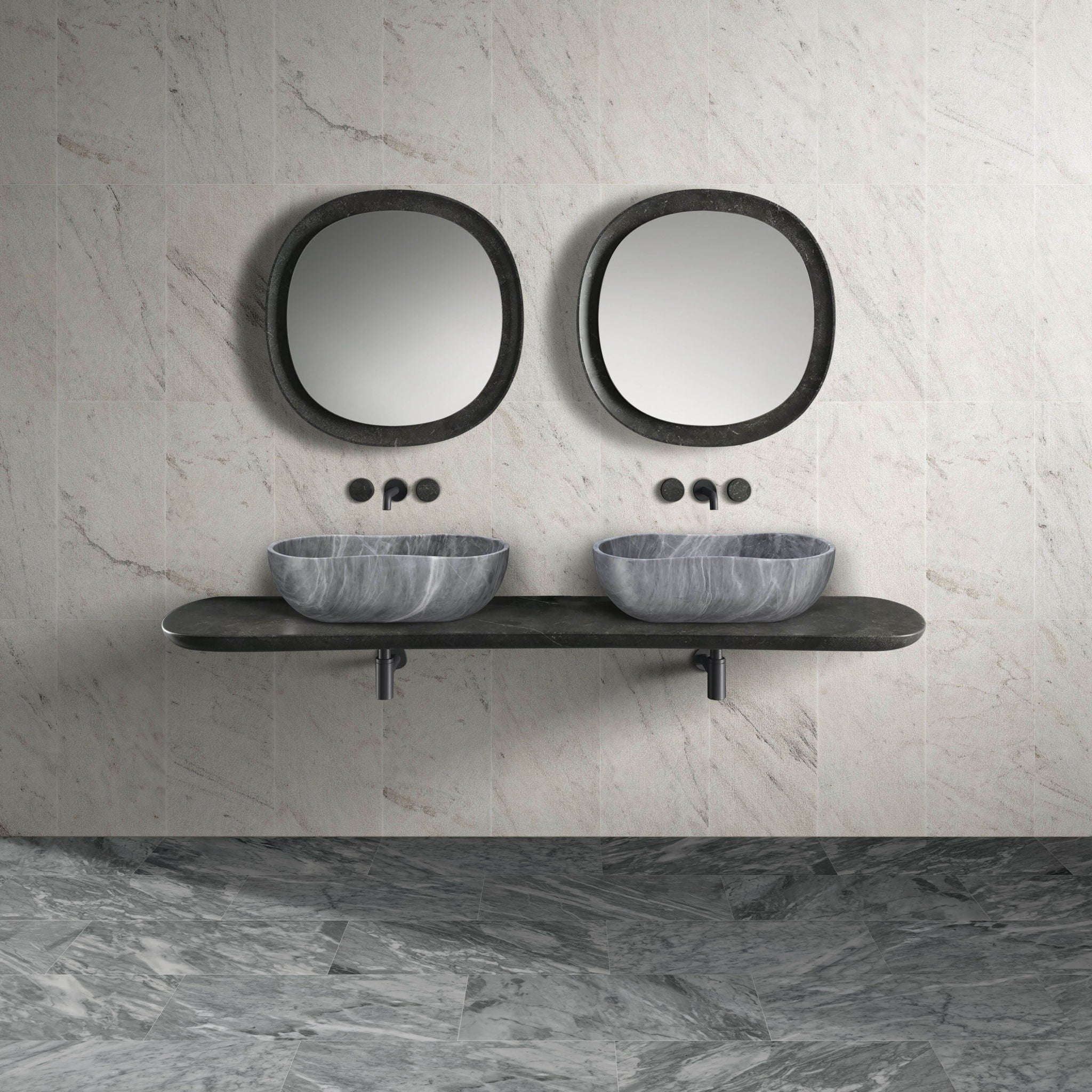 Bathroom Vessel Sink With Wavy Design by HouseOfZazla