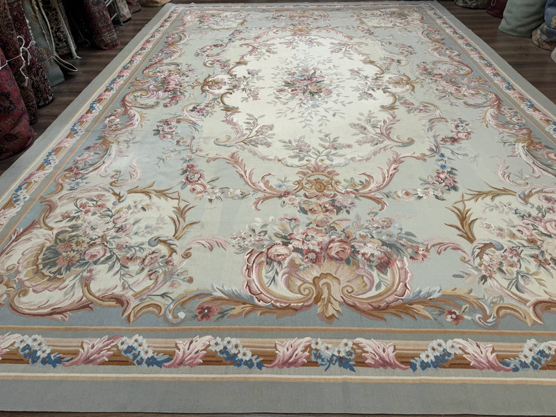 Palace Size Aubusson Rug 11x16, Large Aubusson Carpet by Jewel Rugs