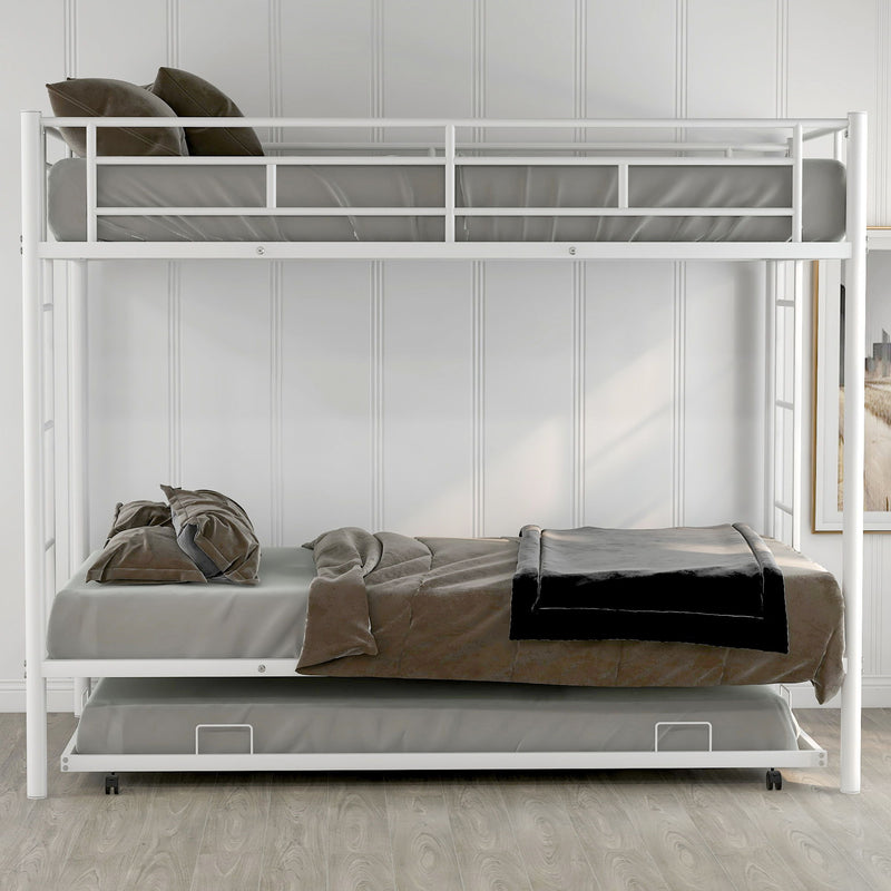 Twin Over Twin Bunk Bed With Trundle by Unique Piece Furniture