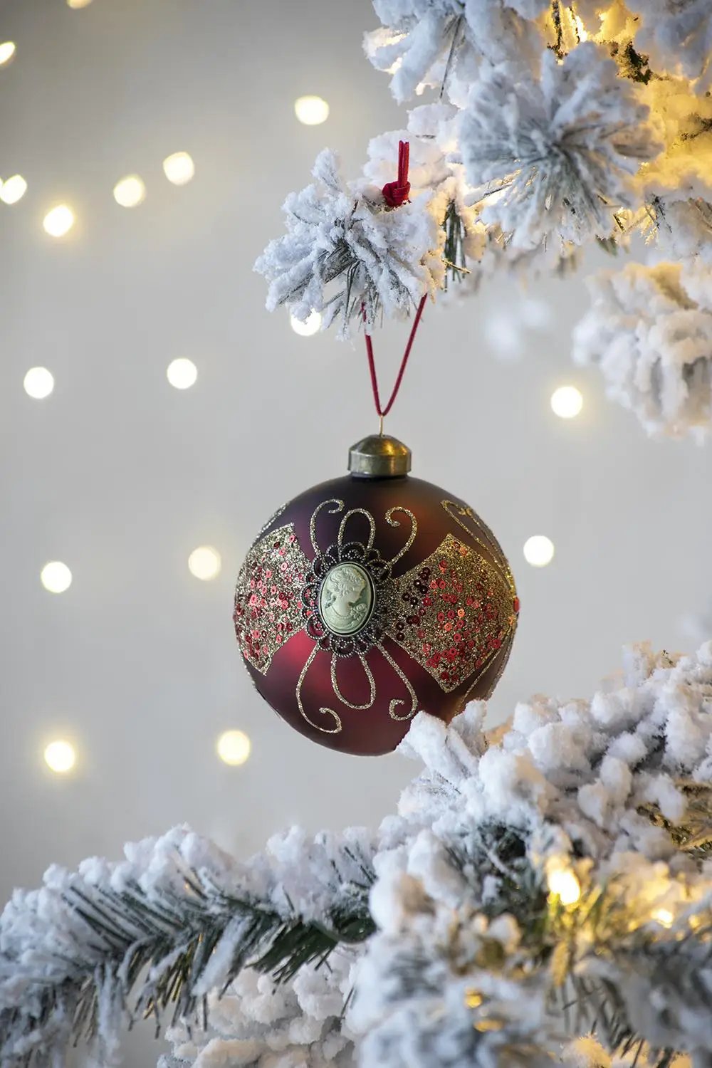 Decorative Hanging Ball Christmas Tree Ornaments For Holiday Decorations (Set of 6) by HouseOfZazla