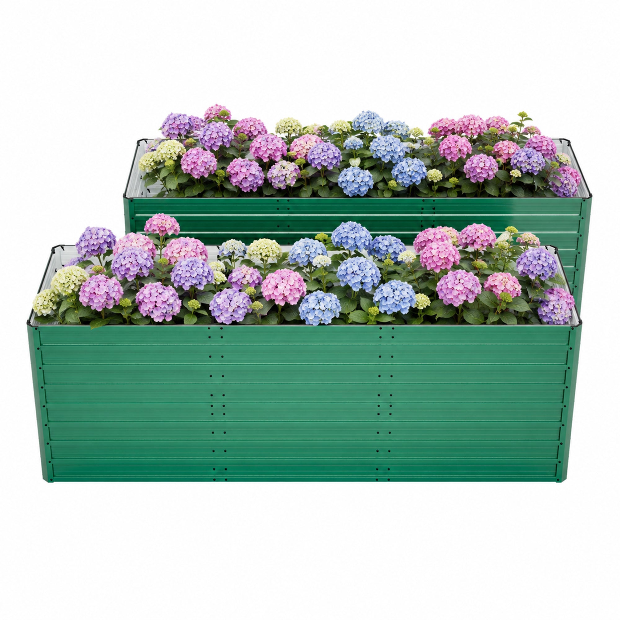 2-Pack 93.7" x 31.5" x 32.3" Raised Garden Bed with Ergonomic No-Bend Design by HouseOfZazla