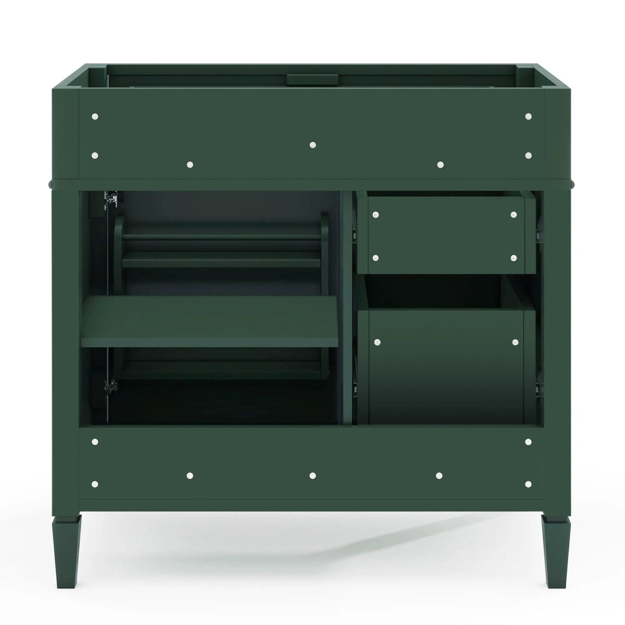 Bathroom Vanity With 2 Drawers And Tip-Out Drawer, Storage Cabinet by Unique Piece Furniture