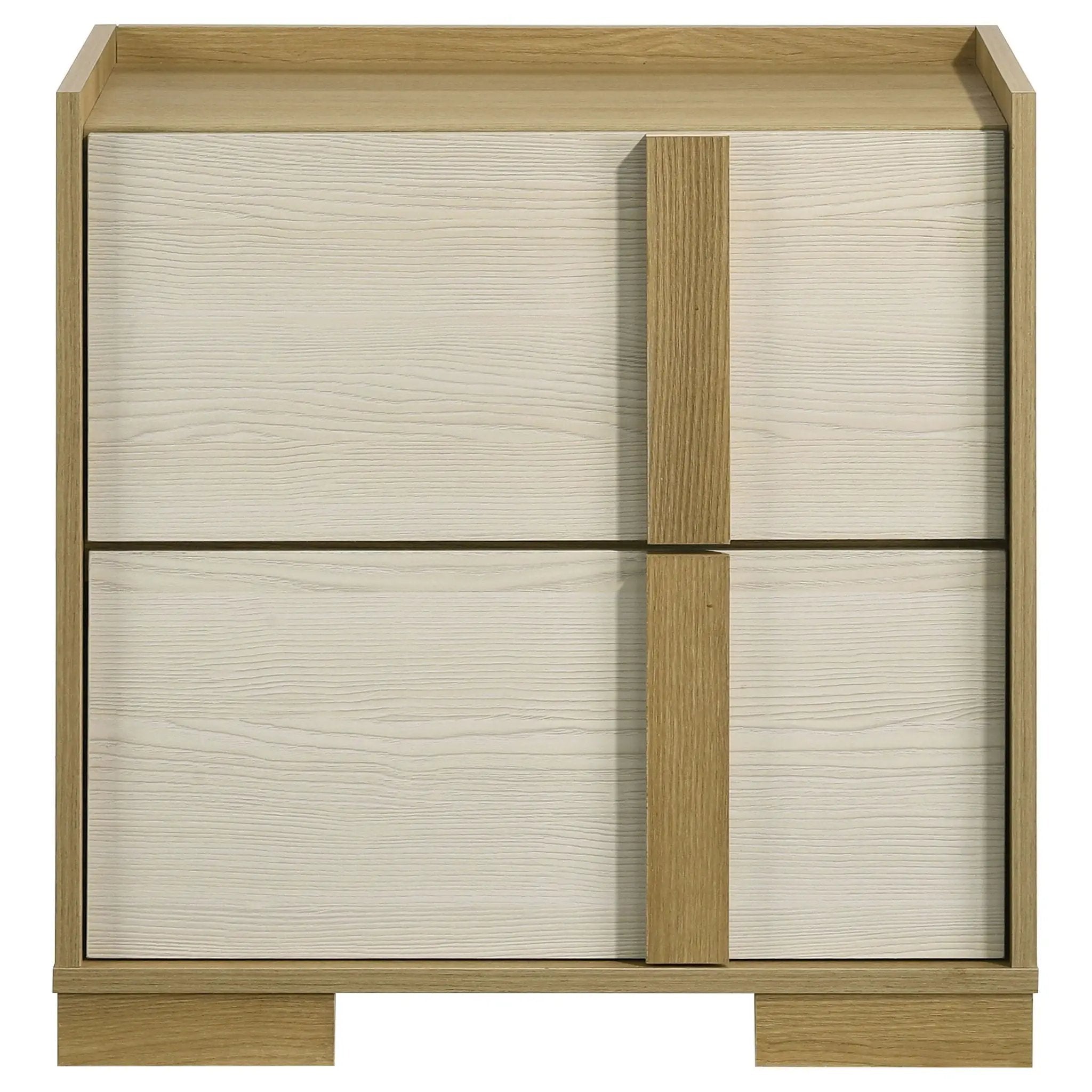 Hyland 2-drawer Nightstand Bedside Table Natural by Unique Piece Furniture