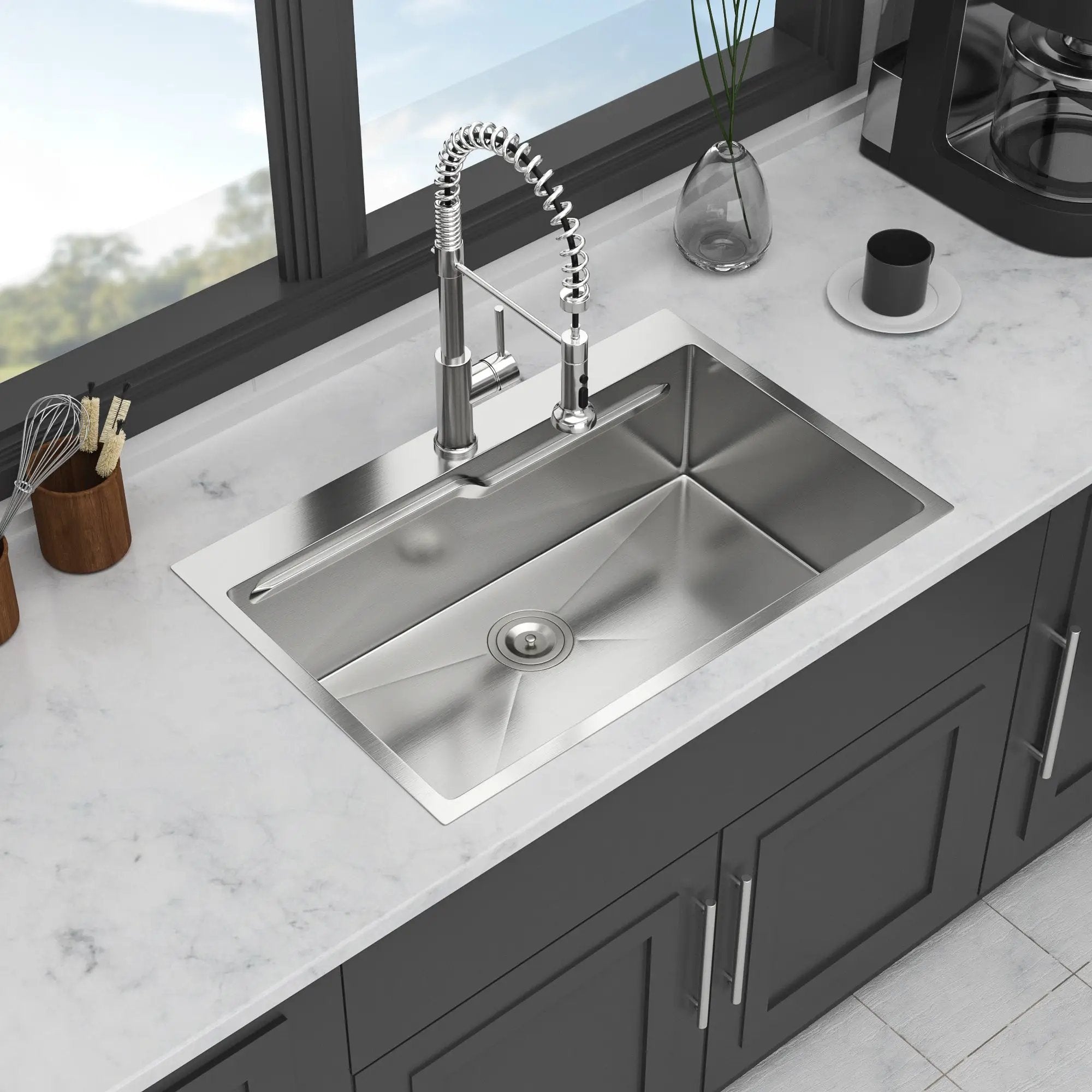 33" Drop In Kitchen Sink by HouseOfZazla