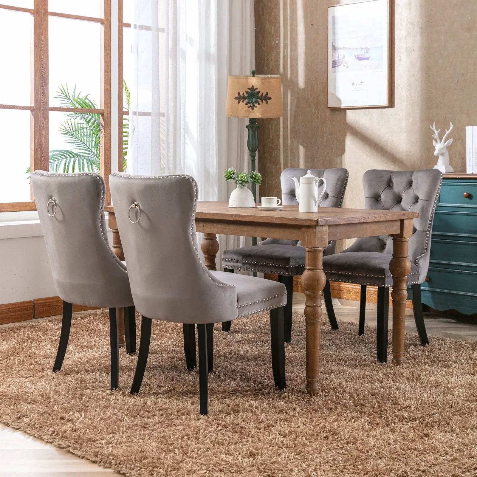 Nikki - High-End Tufted Dining Chair (Set of 2) by HouseOfZazla