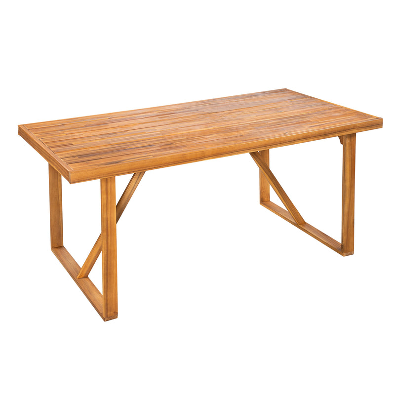 7-Piece Acacia Wood Outdoor Dining Set by HouseOfZazla