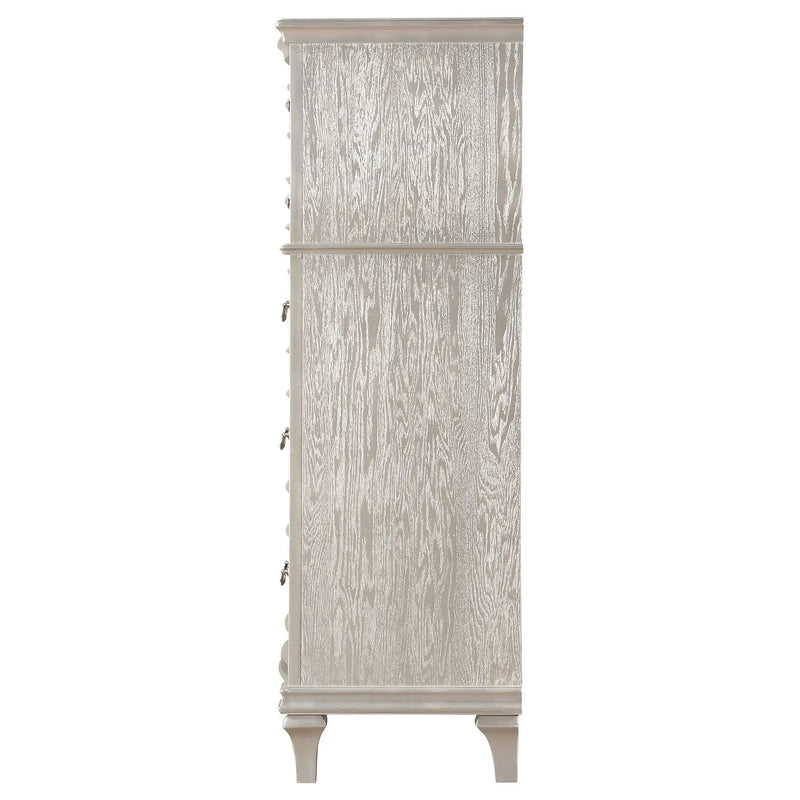 Evangeline 6-drawer Bedroom Chest Silver Oak by Unique Piece Furniture