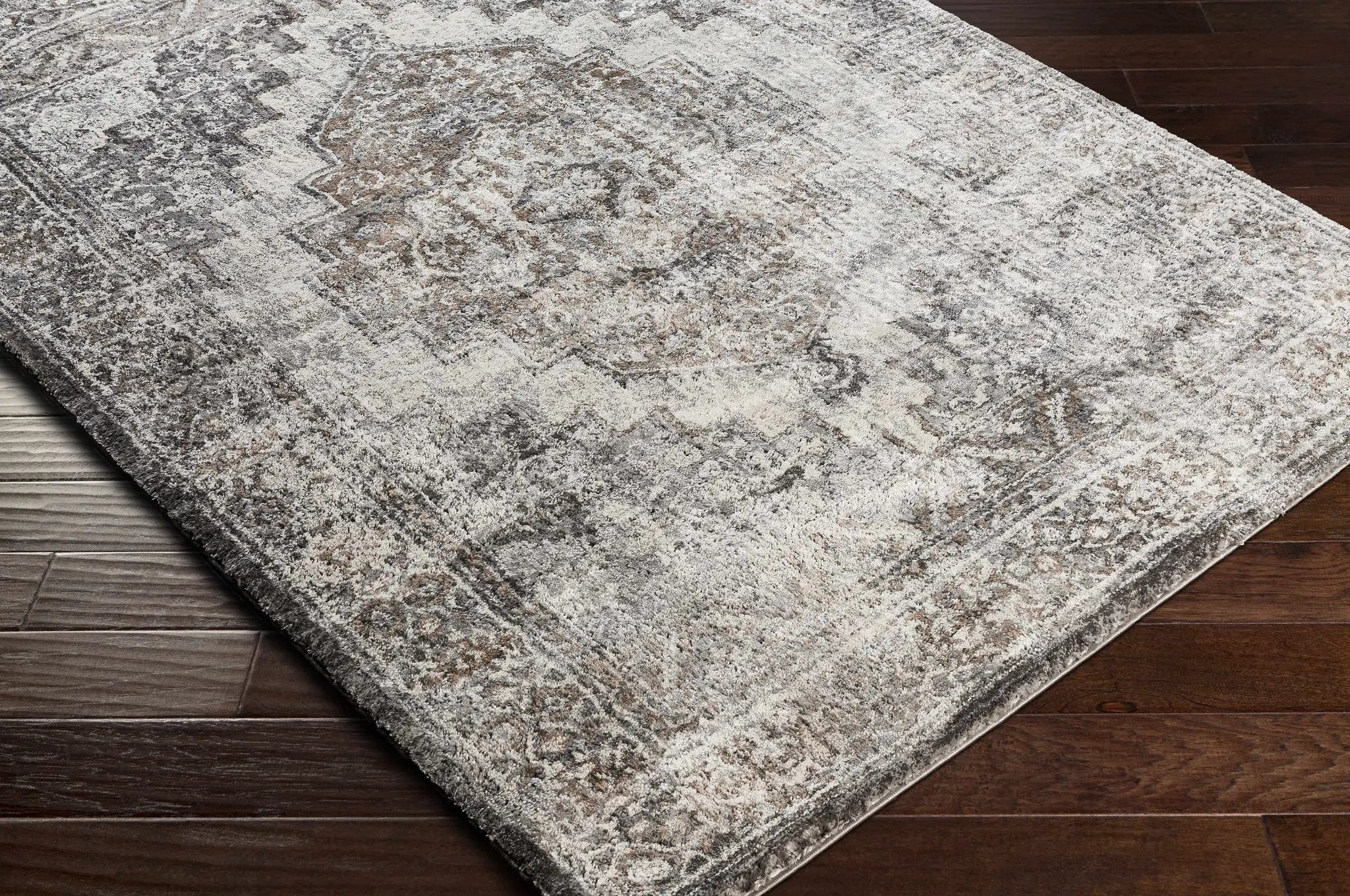 Manaring Charcoal Luxe Thick Area Rug - Clearance by Boutique Rugs