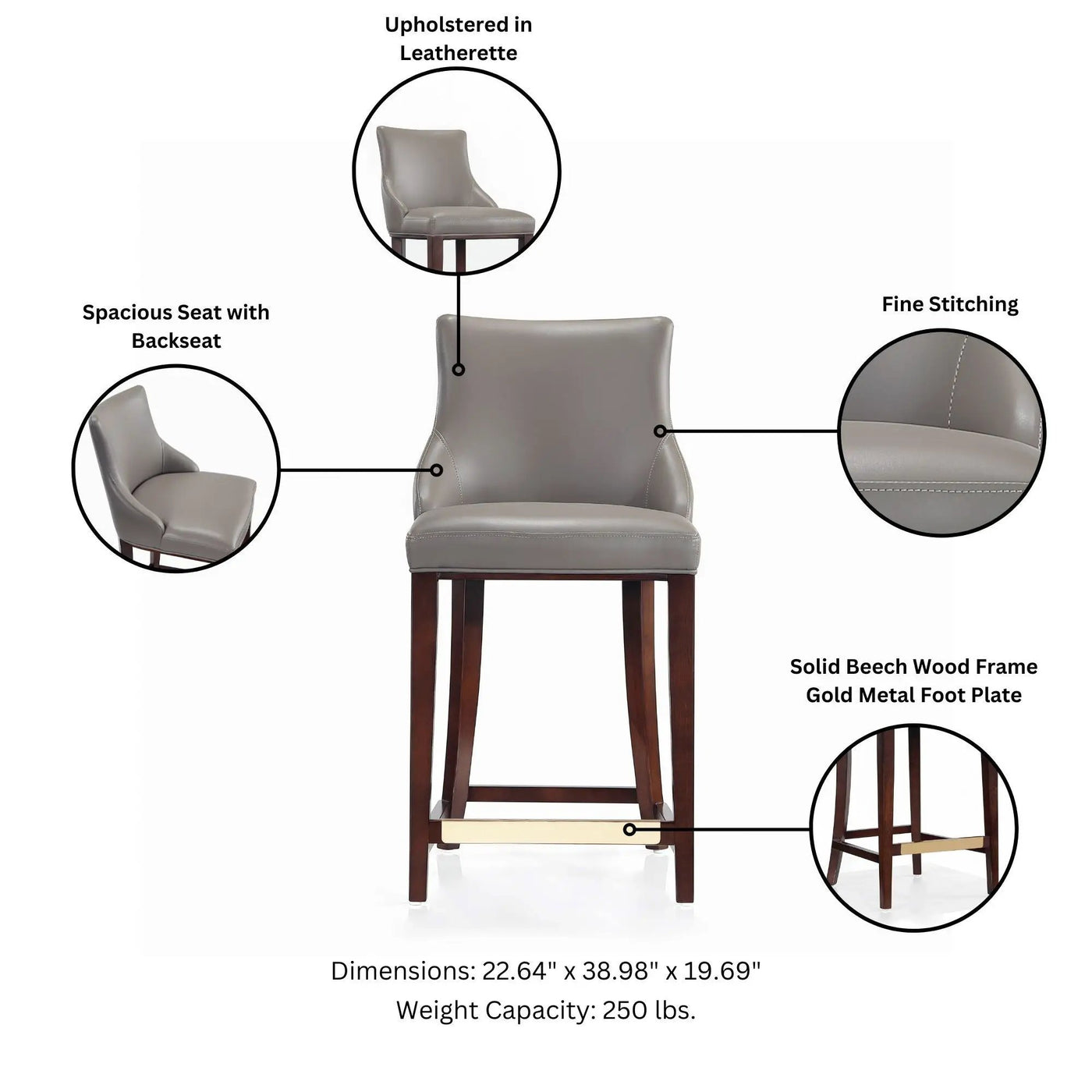Shubert - Counter Stool by HouseOfZazla