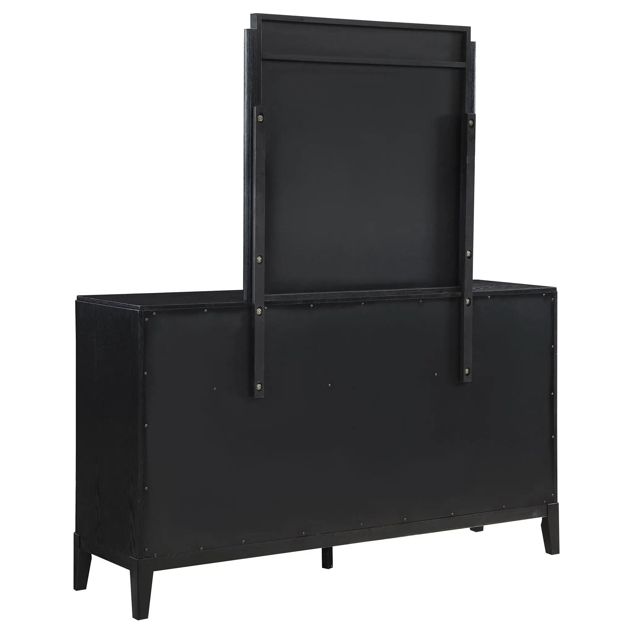 Brookmead 8-drawer Dresser with Mirror Black by Unique Piece Furniture