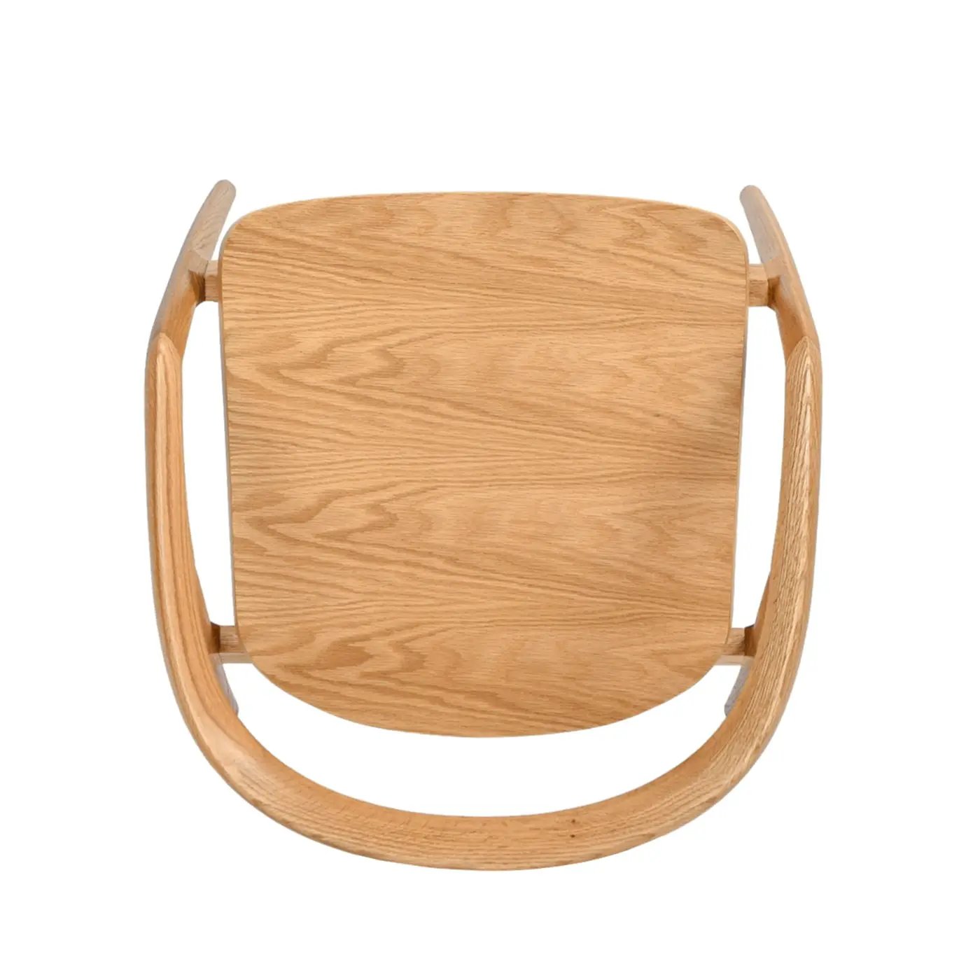 Simeon - Scandinavian Sculpted Dining Chair - Warm Natural Brown by HouseOfZazla