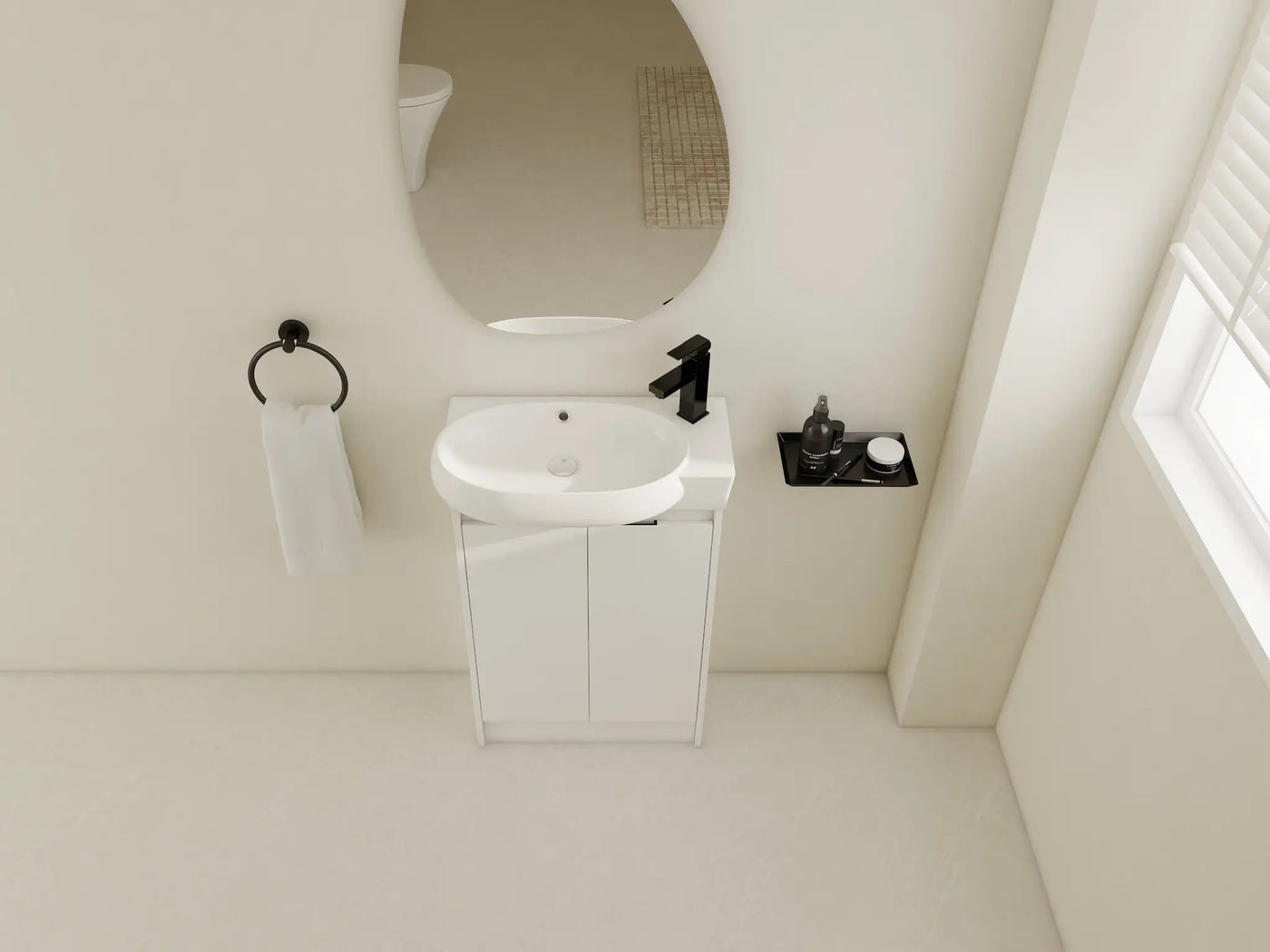 23" Freestanding Bathroom Vanity with Sink, Soft Close Doors by HouseOfZazla