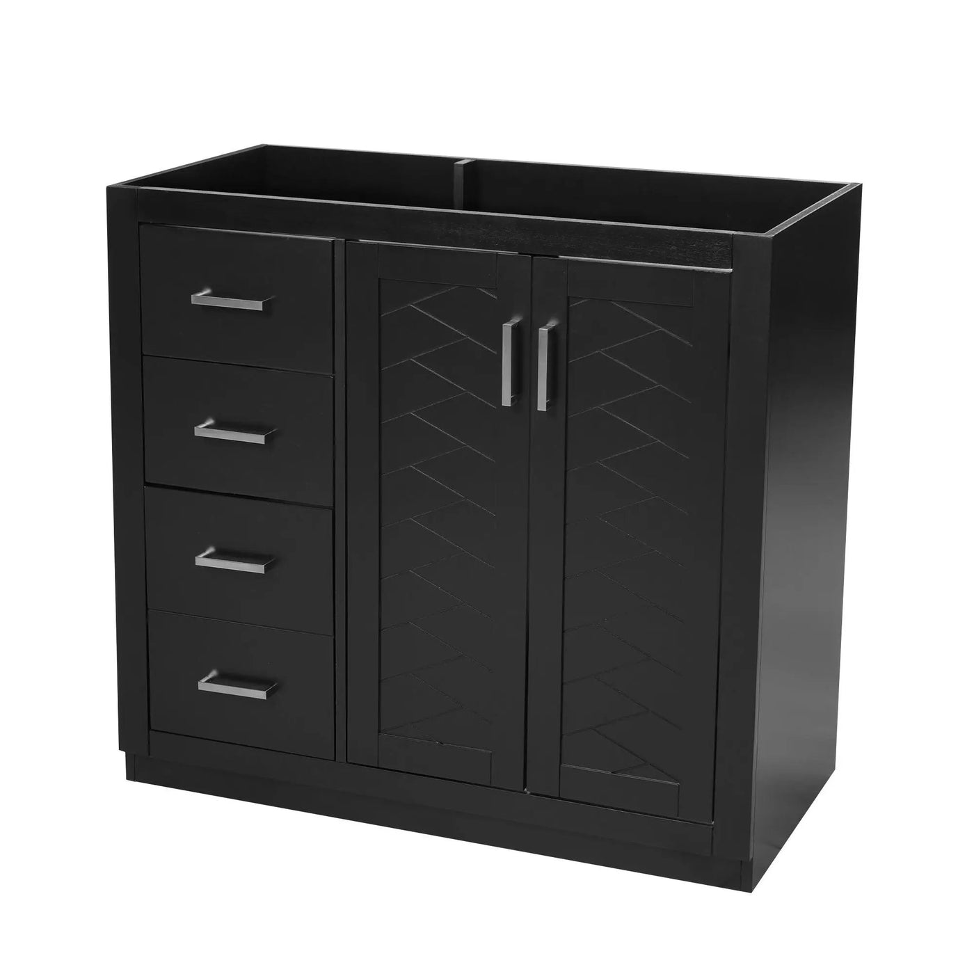Retro Style Bathroom Vanity, 3 Drawers & Soft Closing Doors by HouseOfZazla