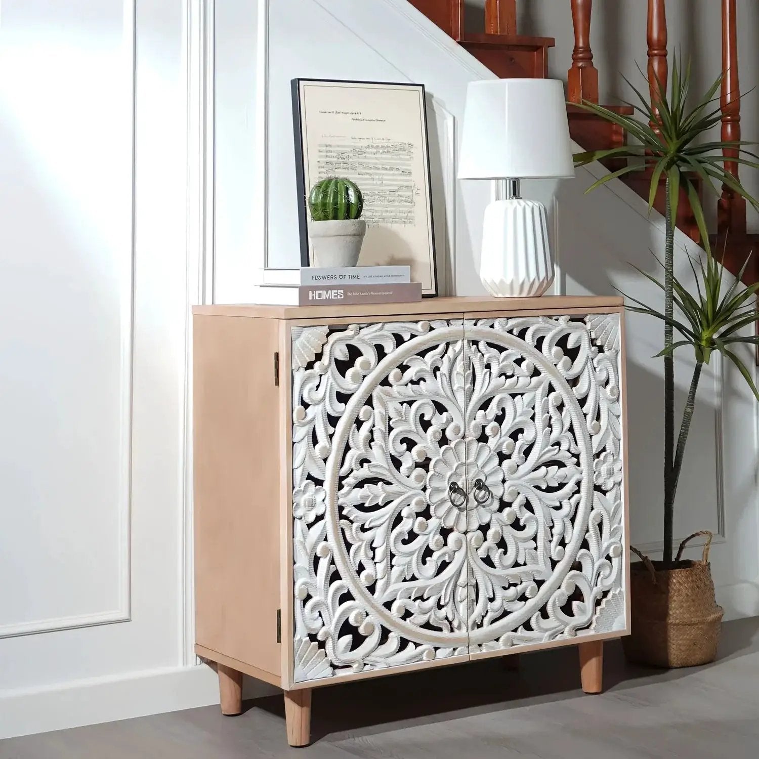 Cabinet - Decorative Wooden Tall by House Of Avana