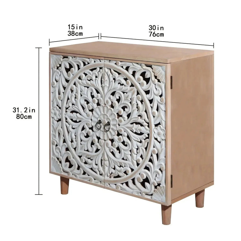 Cabinet - Decorative Wooden Tall by House Of Avana