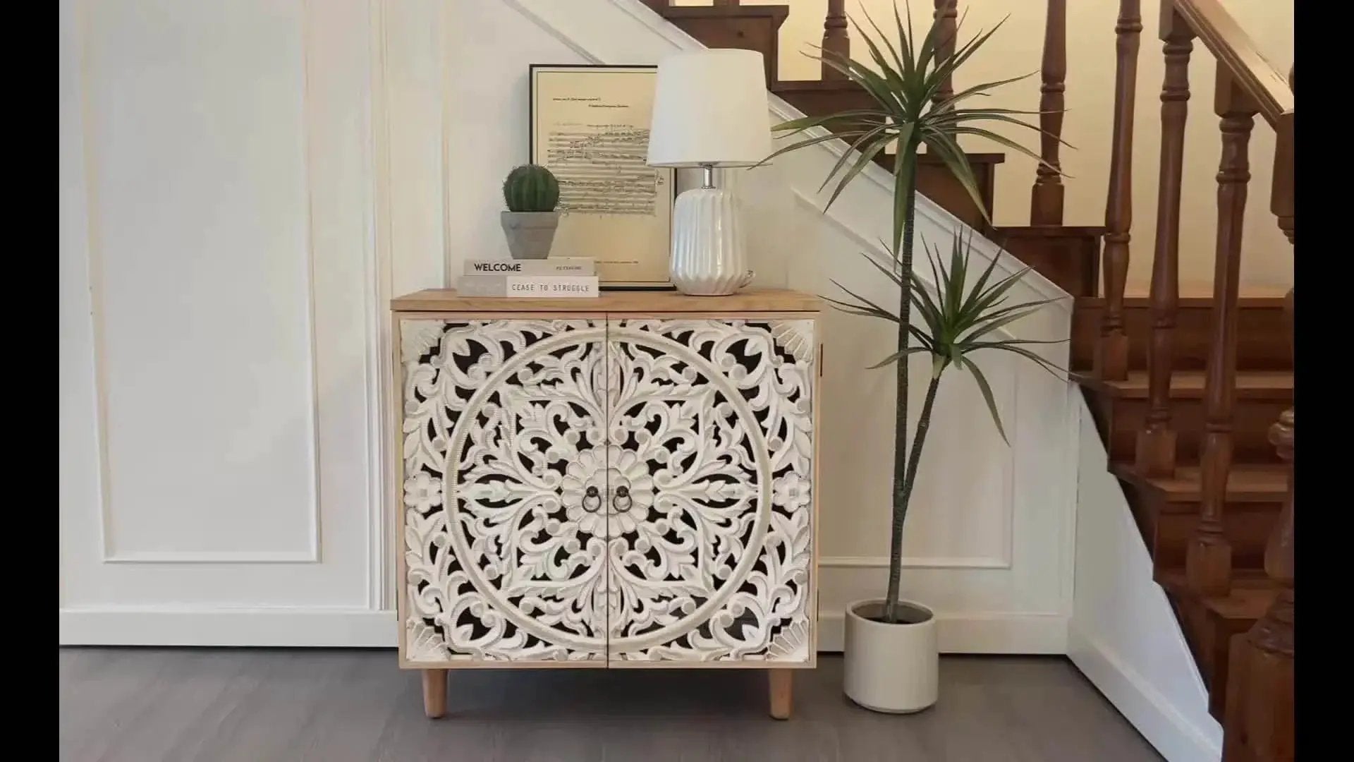 Cabinet - Decorative Wooden Tall by House Of Avana
