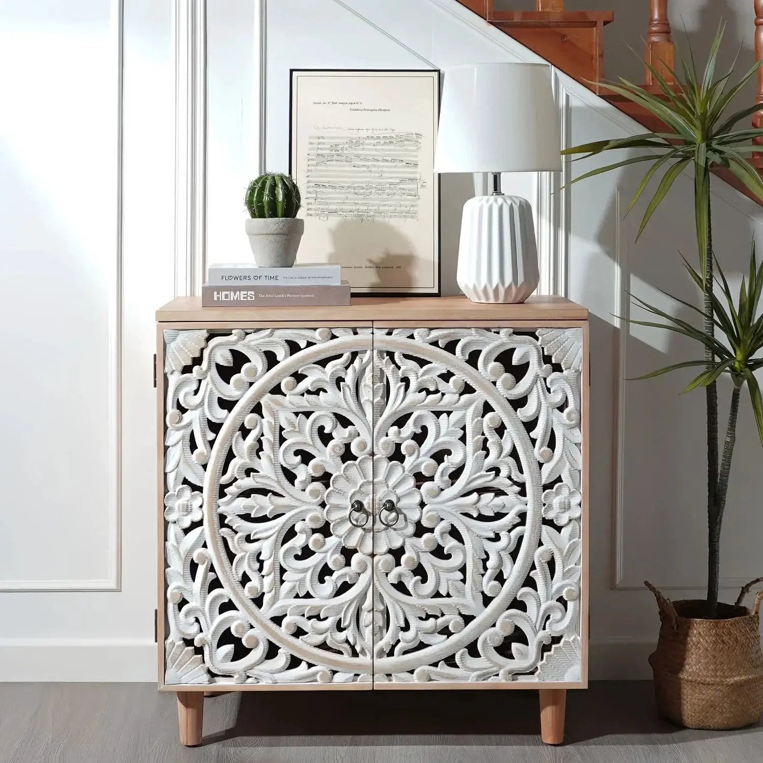 Cabinet - Decorative Wooden Tall by House Of Avana