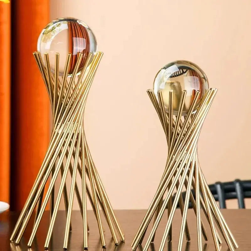 Cabinet - Modern Brass Wine Storage by House Of Avana