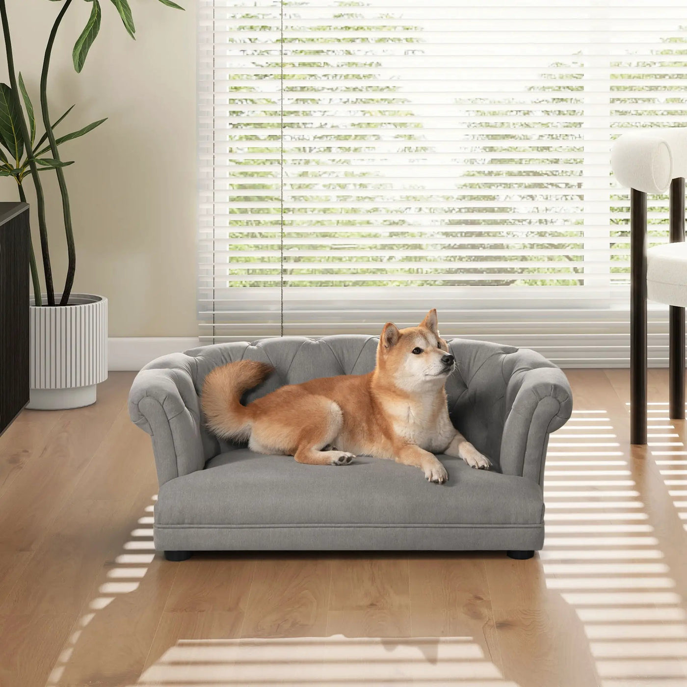 Kiki - Chesterfield Dog Sofa Bed Medium by HouseOfZazla