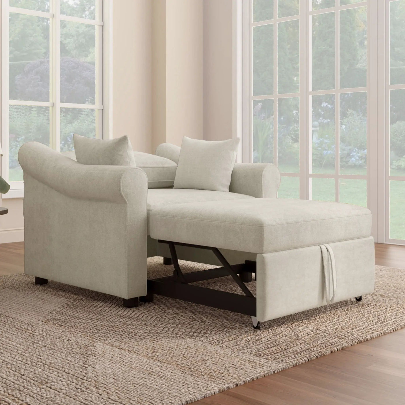 Convertible Sleeper Chair With Adjustable Backrest by HouseOfZazla