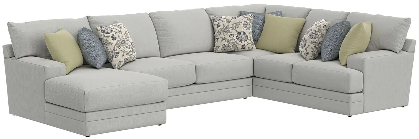 Stockbridge - Sectional With Comfort Coil Seating And 9 Accent Pillows Included by Unique Piece Furniture