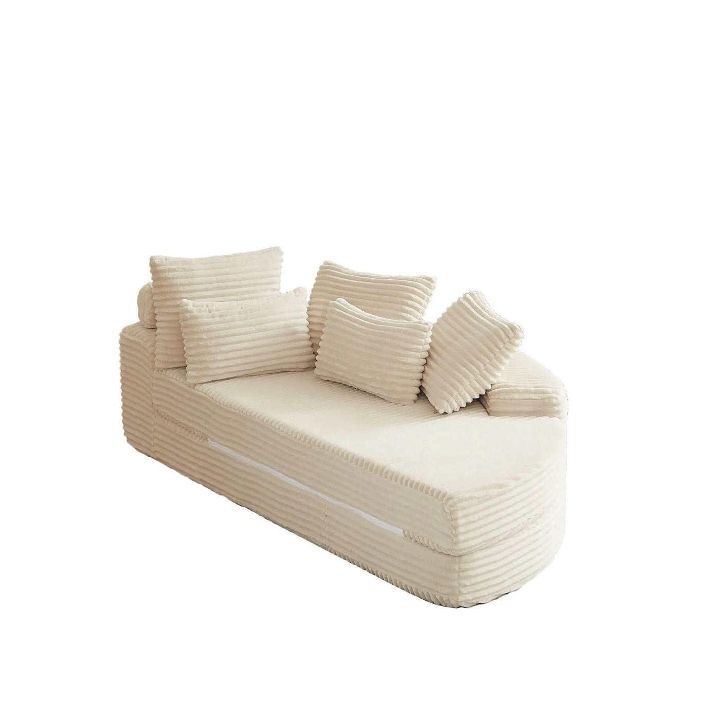 Semi Circular 2 In 1 Sofa Bed With Neck Pillow by HouseOfZazla