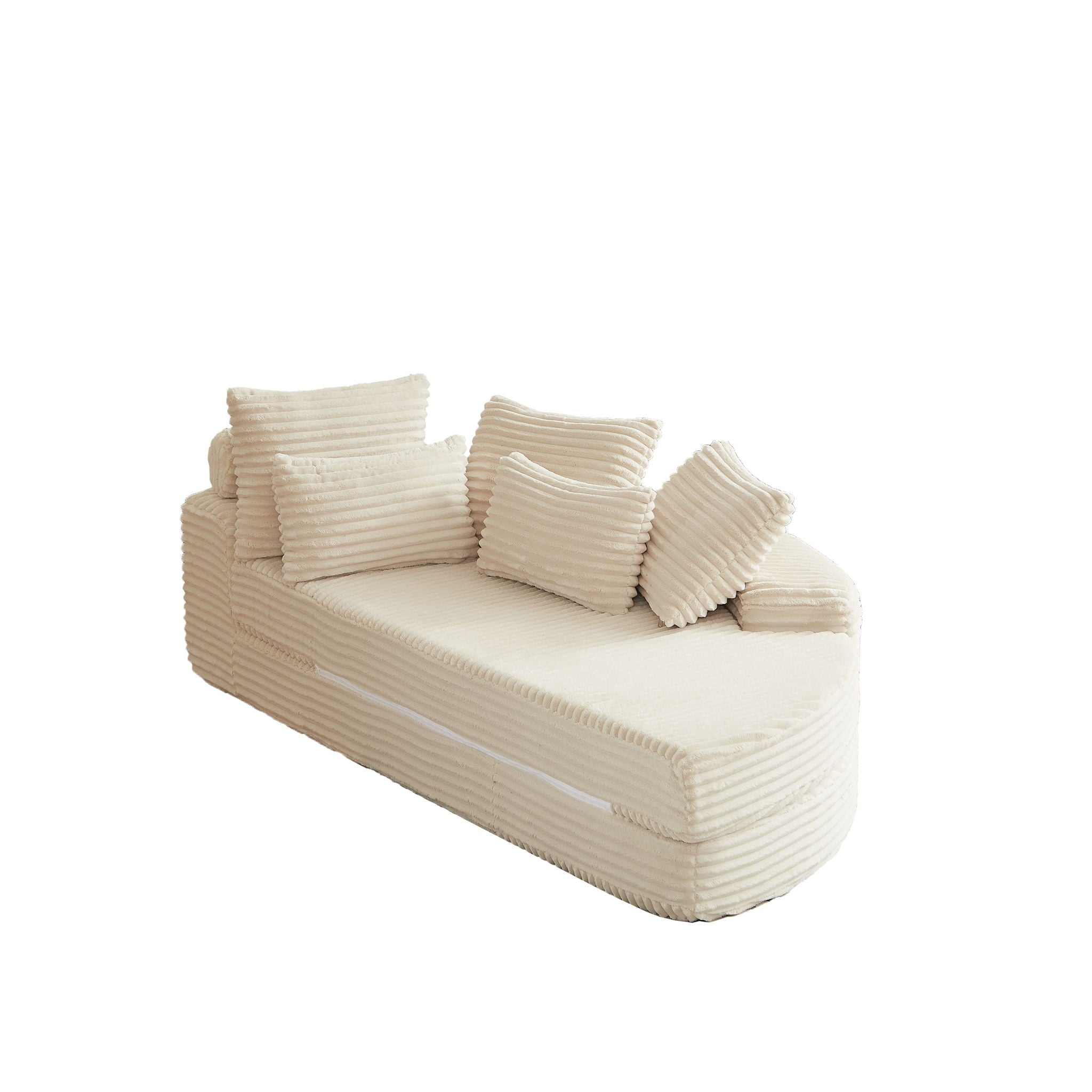 Semi Circular 2 In 1 Sofa Bed With Neck Pillow by HouseOfZazla