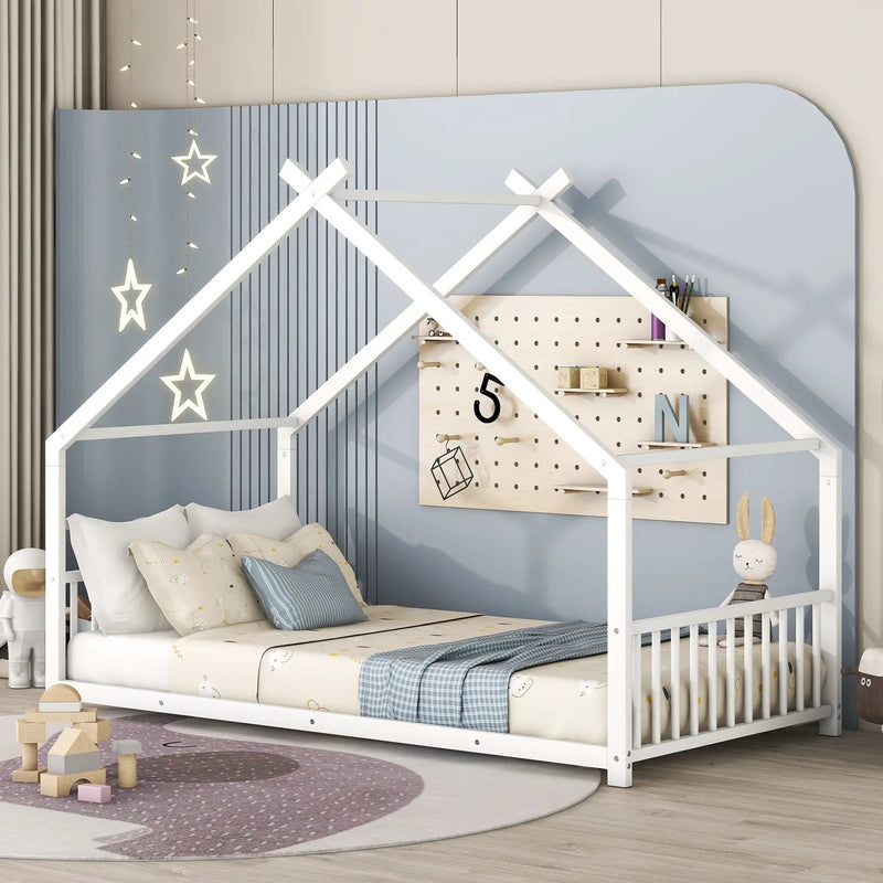 Metal House Bed by Unique Piece Furniture