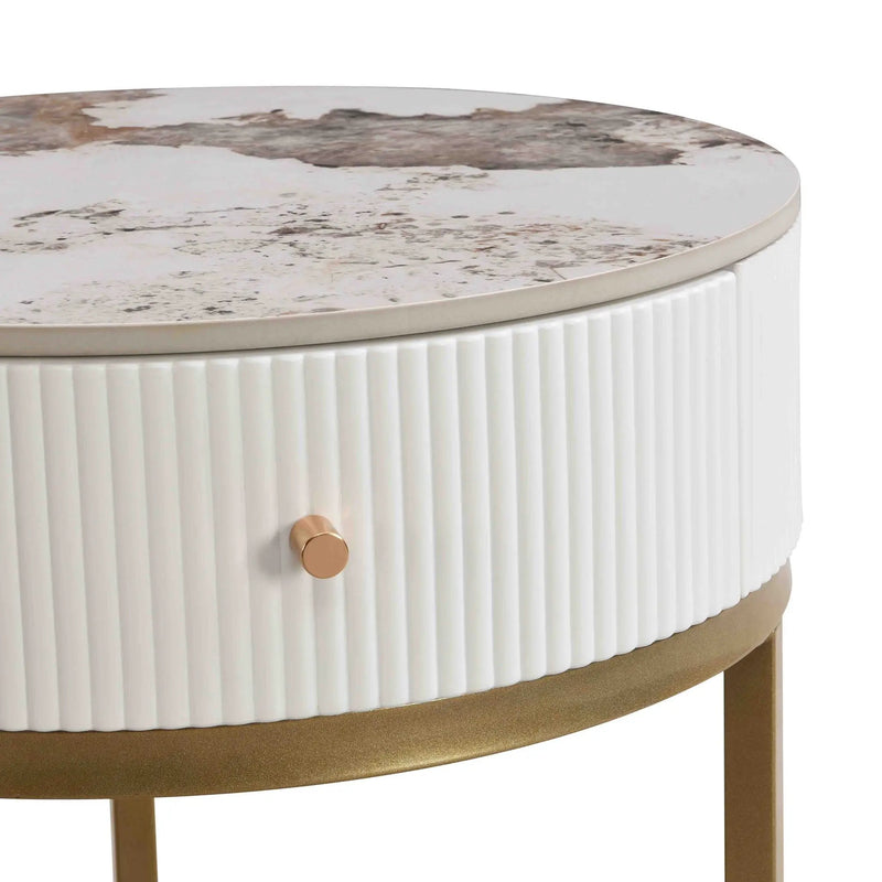 Modern Round Table With Drawers by HouseOfZazla
