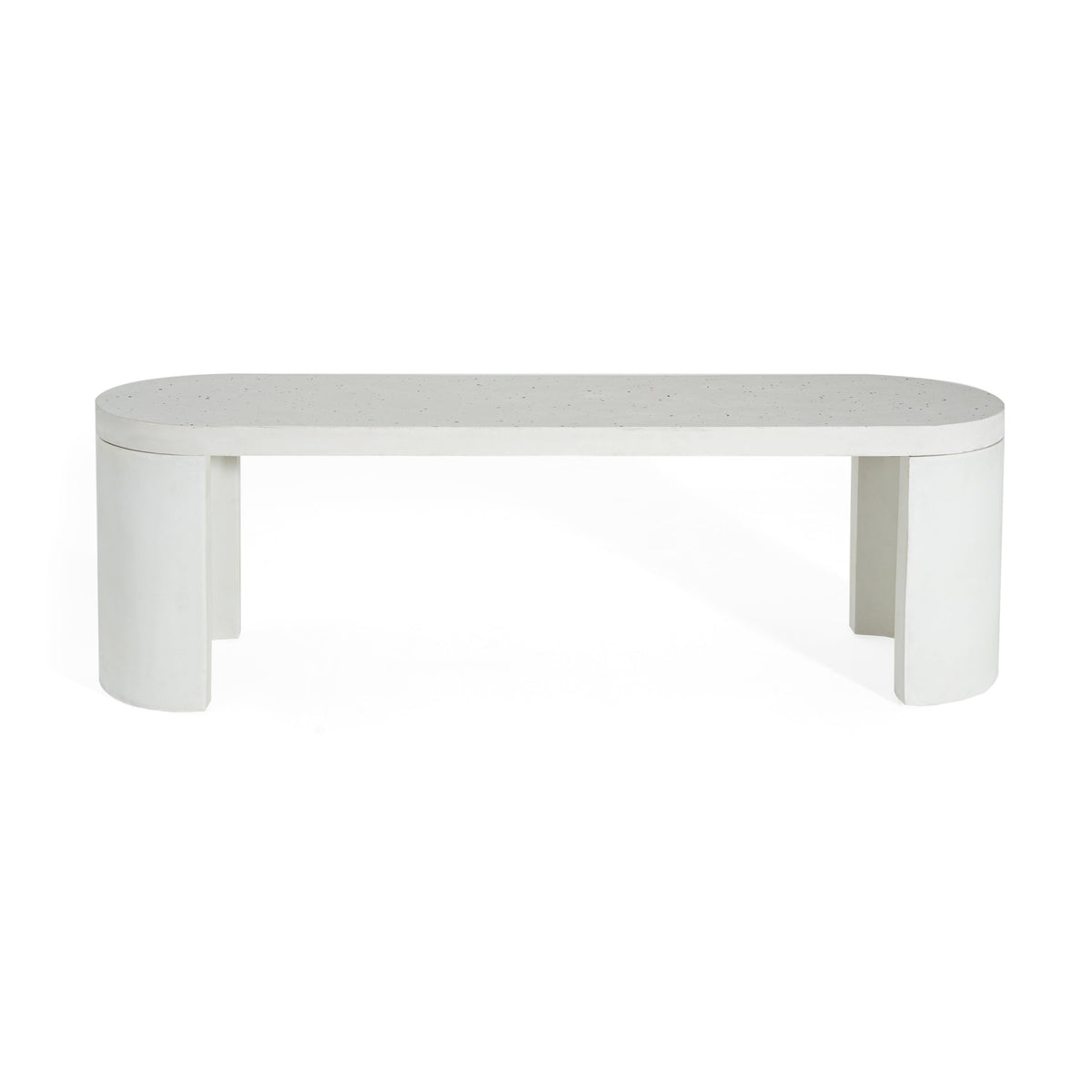 2 Piece Modern Outdoor Concrete Dining Set - Terrazzo, photo 5 of 10