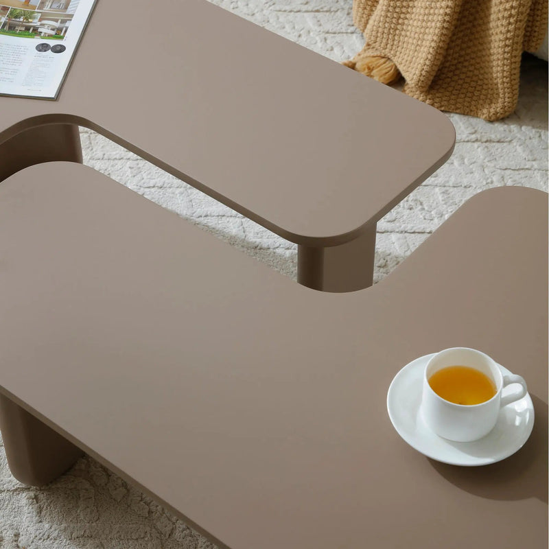 L-Shape Coffee Table For Living Room by Unique Piece Furniture