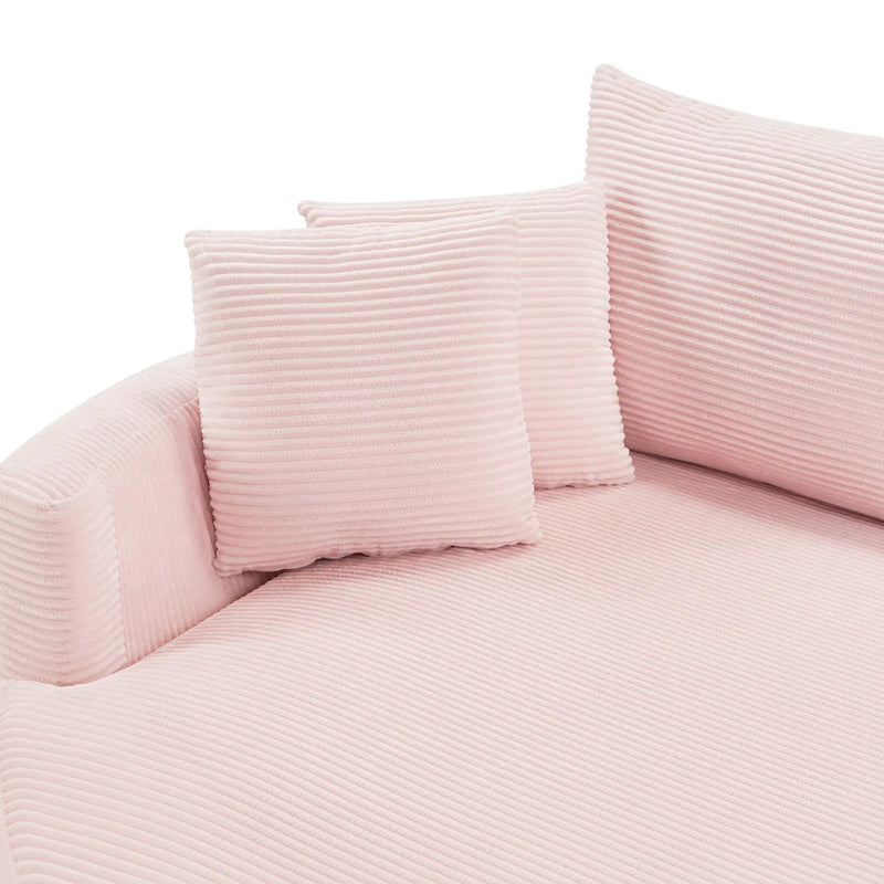 Oversized Double Chaise Lounge Sofa With USB Ports
