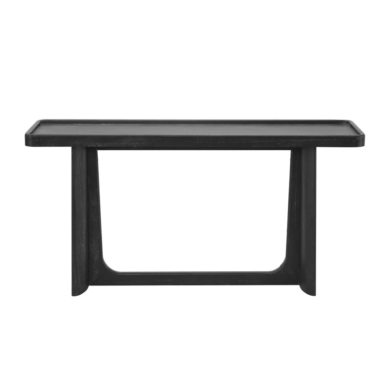 Farmhouse Console Table with Tray Top Design, Solid Wood Frame by HouseOfZazla