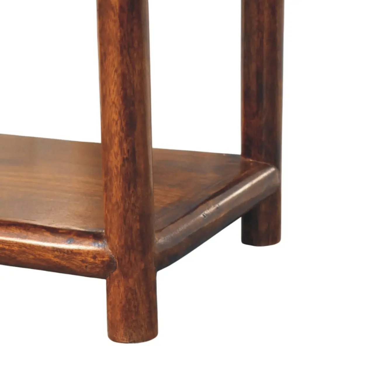 Solid Wood Regency Chestnut Nightstand, 1-Drawer, 1 Open-Slot by HouseOfZazla
