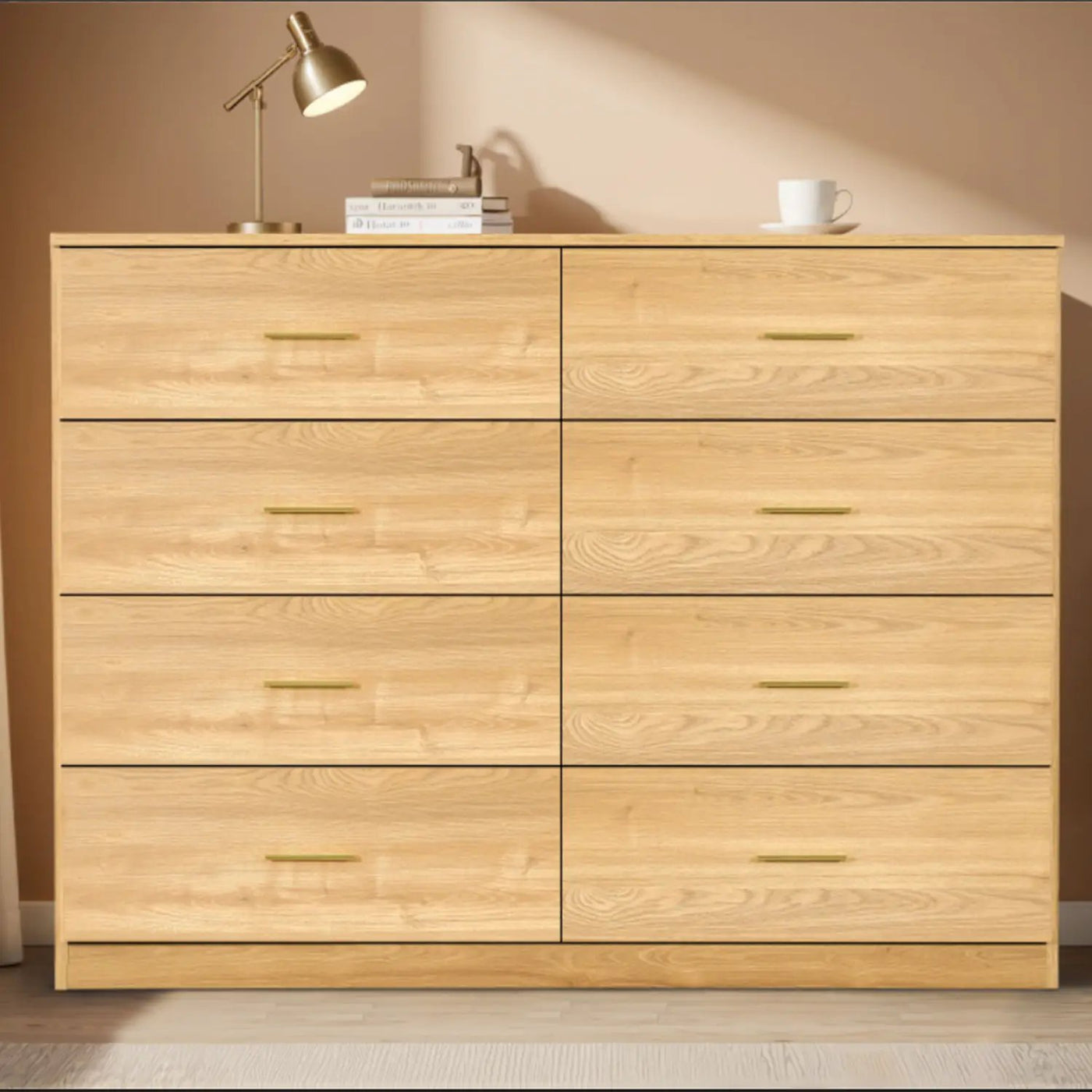 Modern Drawer Dresser For Bedroom, Ample Storage Wide Chest Of Drawers by HouseOfZazla
