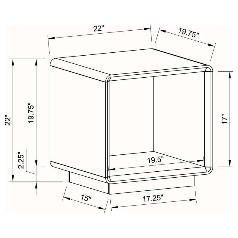 Fletcher - 2 Piece Coffee And End Table Set - Gloss White