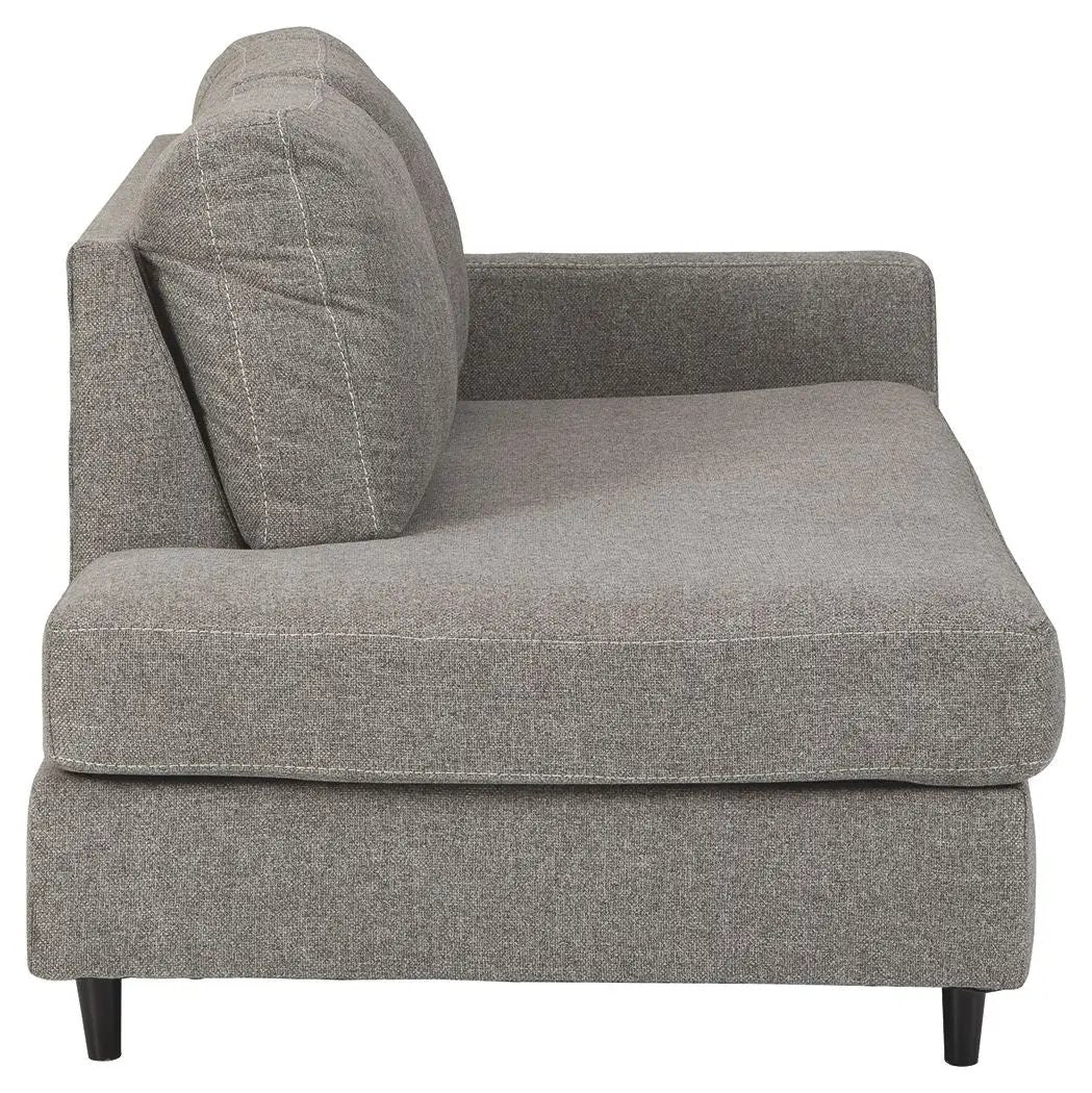 Lyman - RAF Corner Chaise - Graphite by Unique Piece Furniture