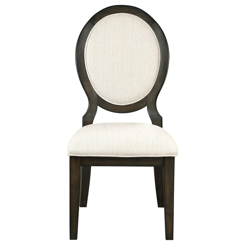 Twyla 5-piece Round Wood Dining Room Table Set Dark Cocoa by Unique Piece Furniture